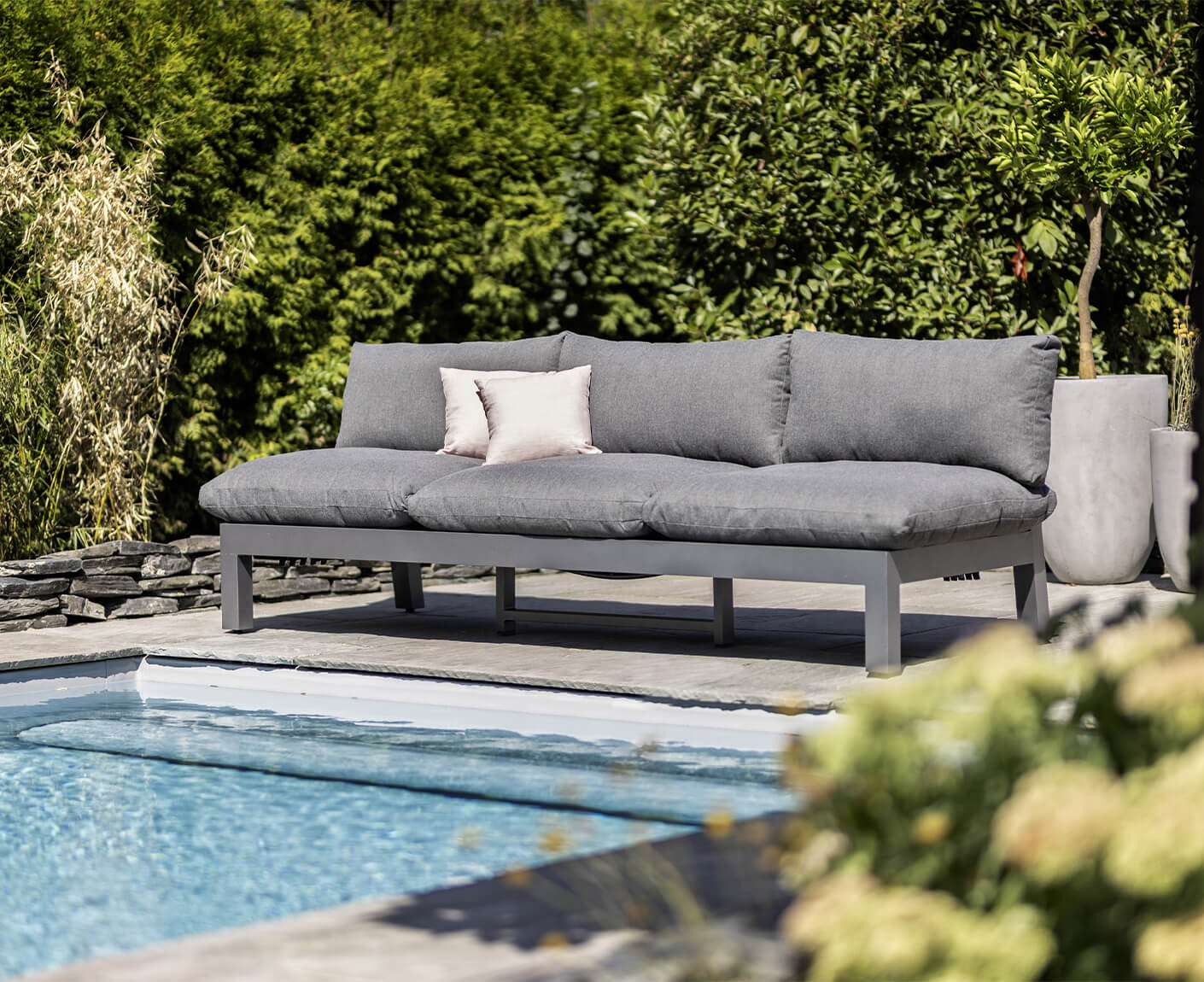 Kettler Comfort Lounge Mittelteil Loungesessel Anthrazit Matt / Graphit
