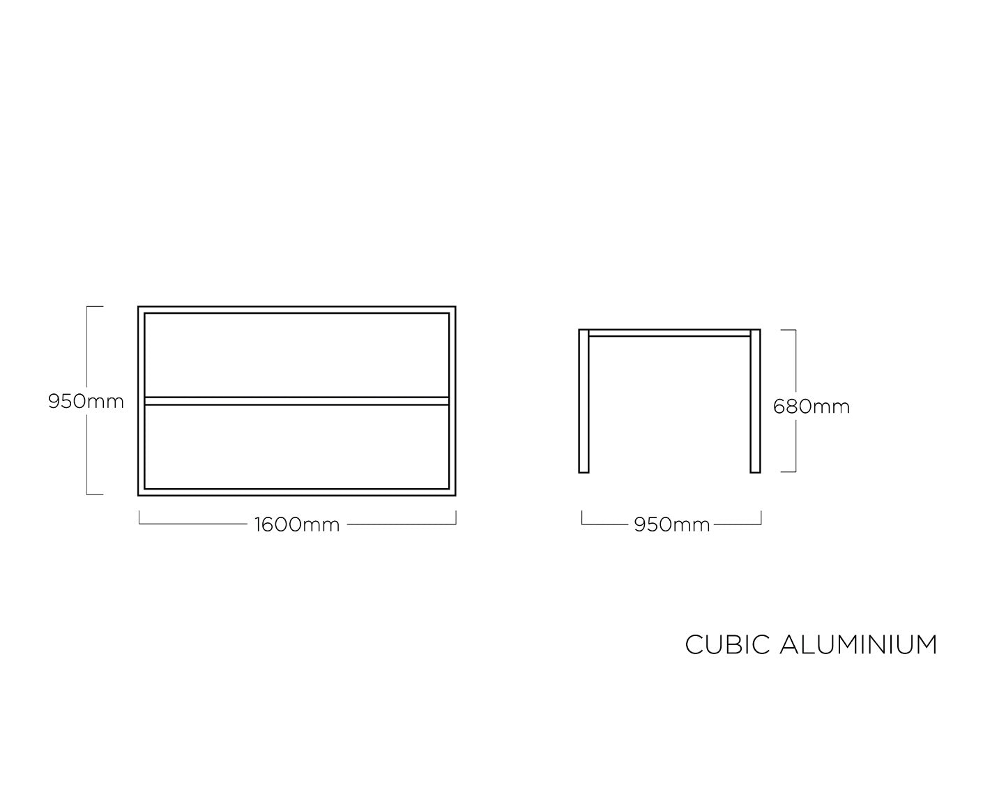 Kettler Cubic Dining-Tischgestell