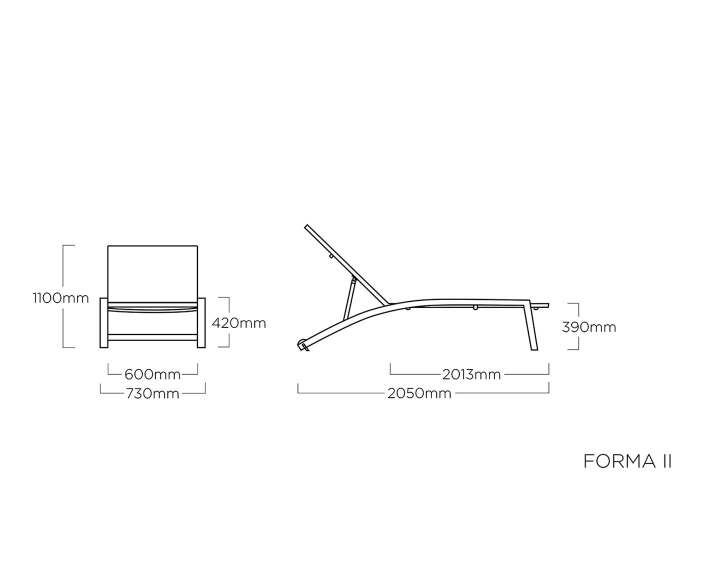 Kettler Forma II Rollliege Sonnenliege