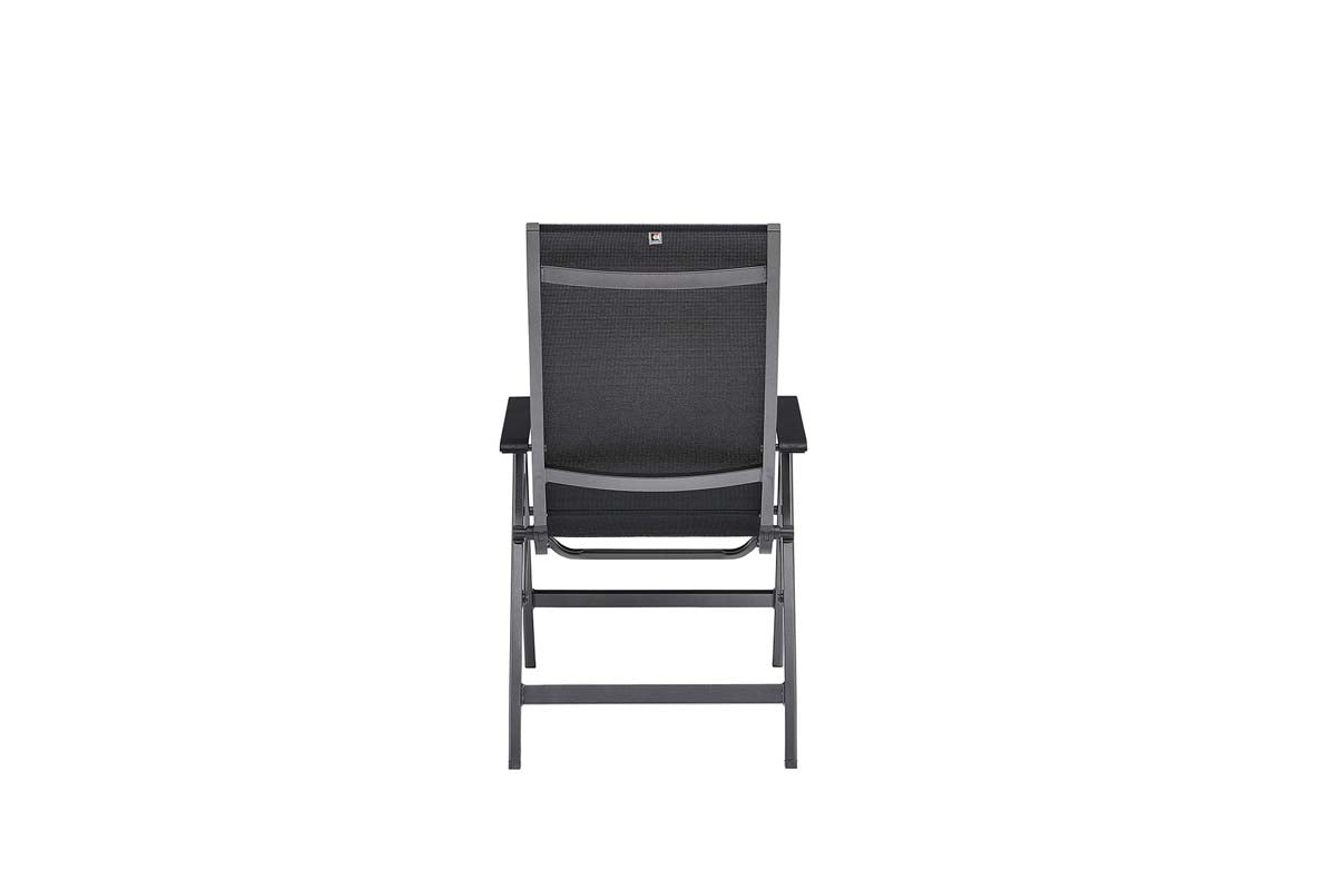 KETTLER BASIC + PREMIUM 2-er Set Multipositionssessel, Anthrazit / Schwarz