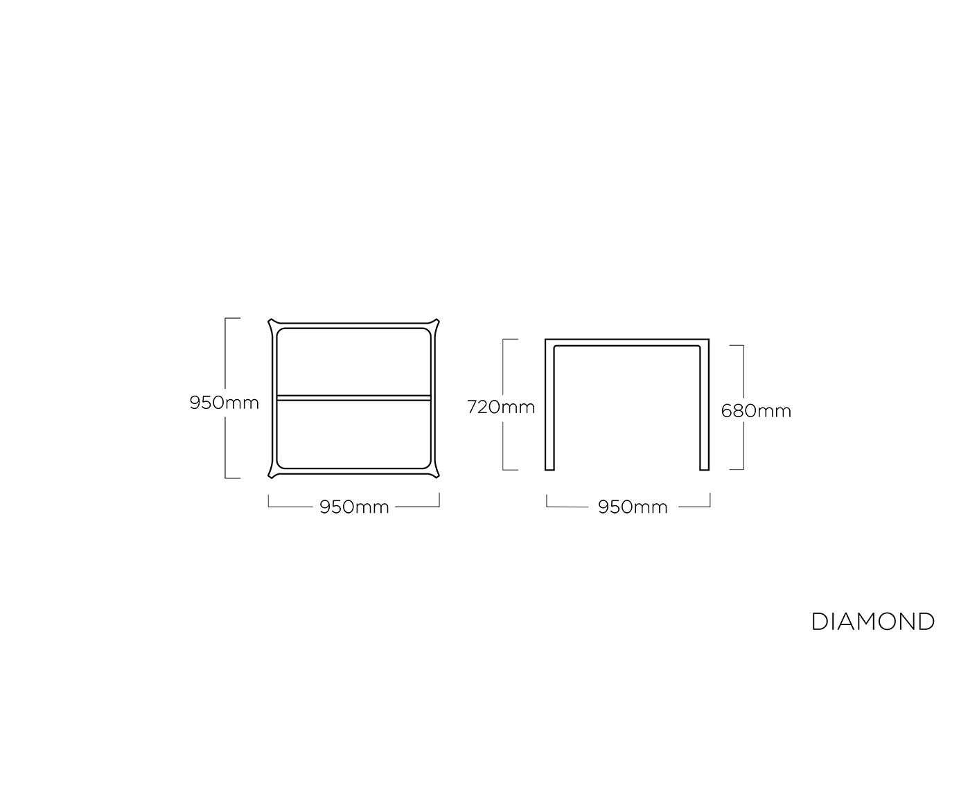 Kettler Diamond Gartenmöbel-Set 5-teilig Regenborgenfarben / Anthrazit