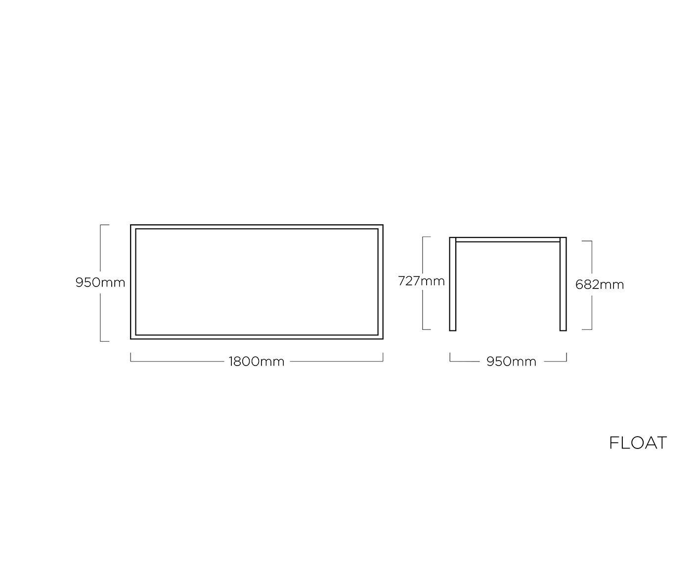 Kettler Float Tischgestell