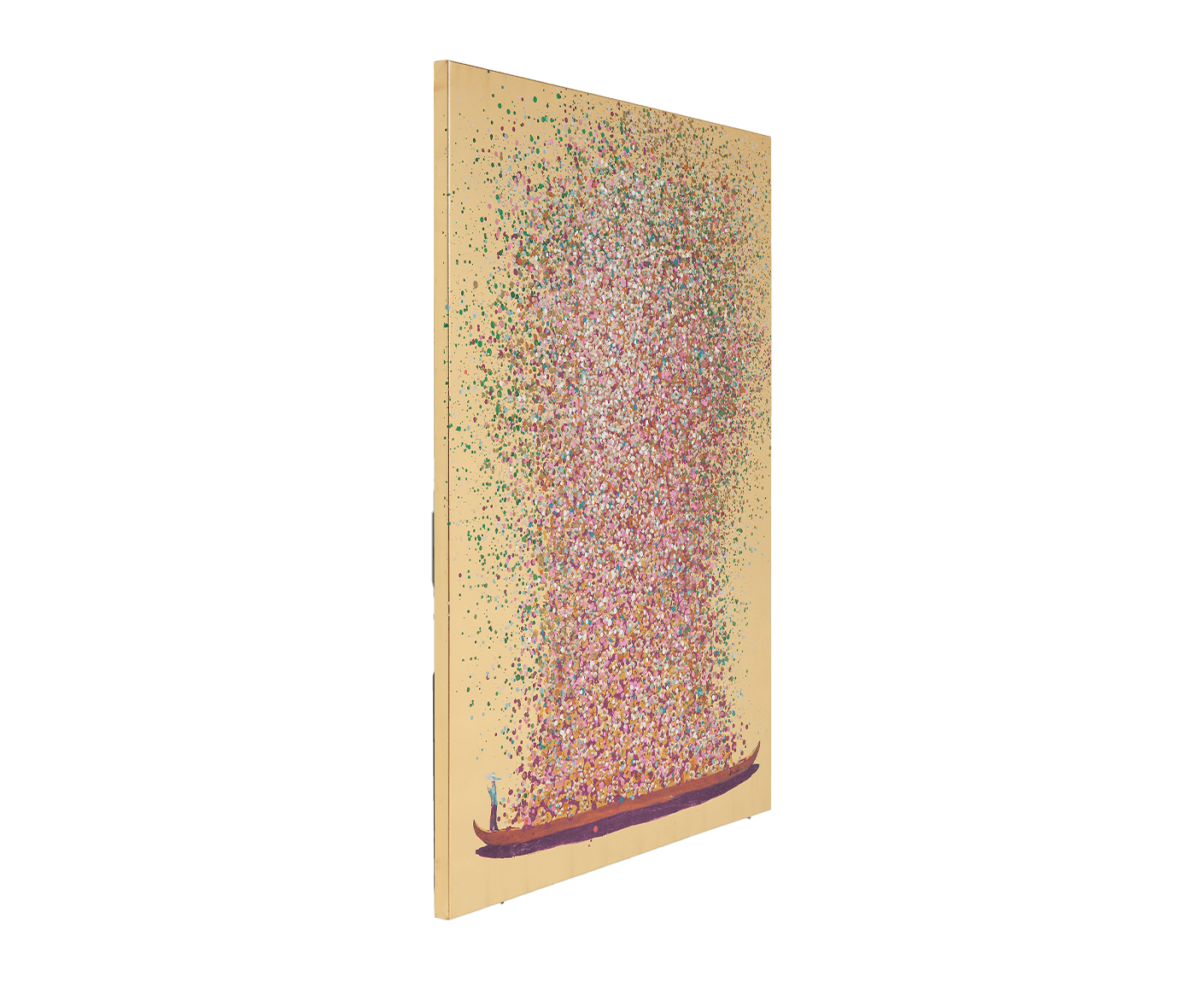 Leinwandbild Gemälde Flower Boat 80x100 cm