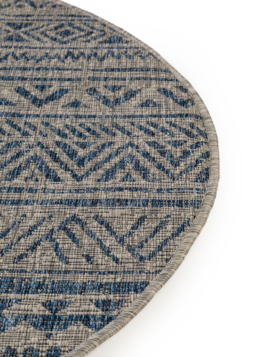 In- & Outdoor Teppich rund Cleo Blau
