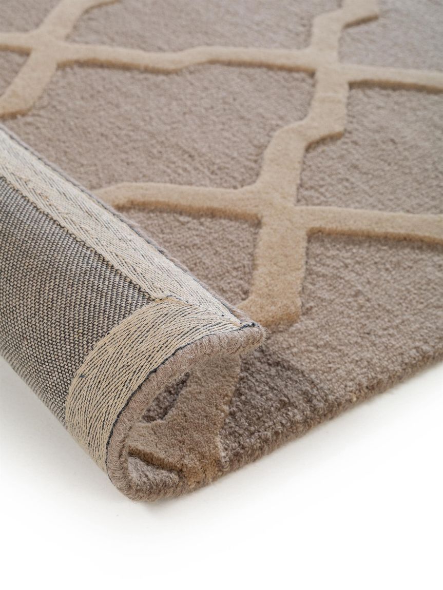 Wollteppich Windsor Grau / Beige
