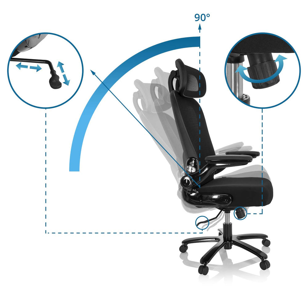Bürostuhl INSTRUCTOR SW I PRO - XXL Schwarz