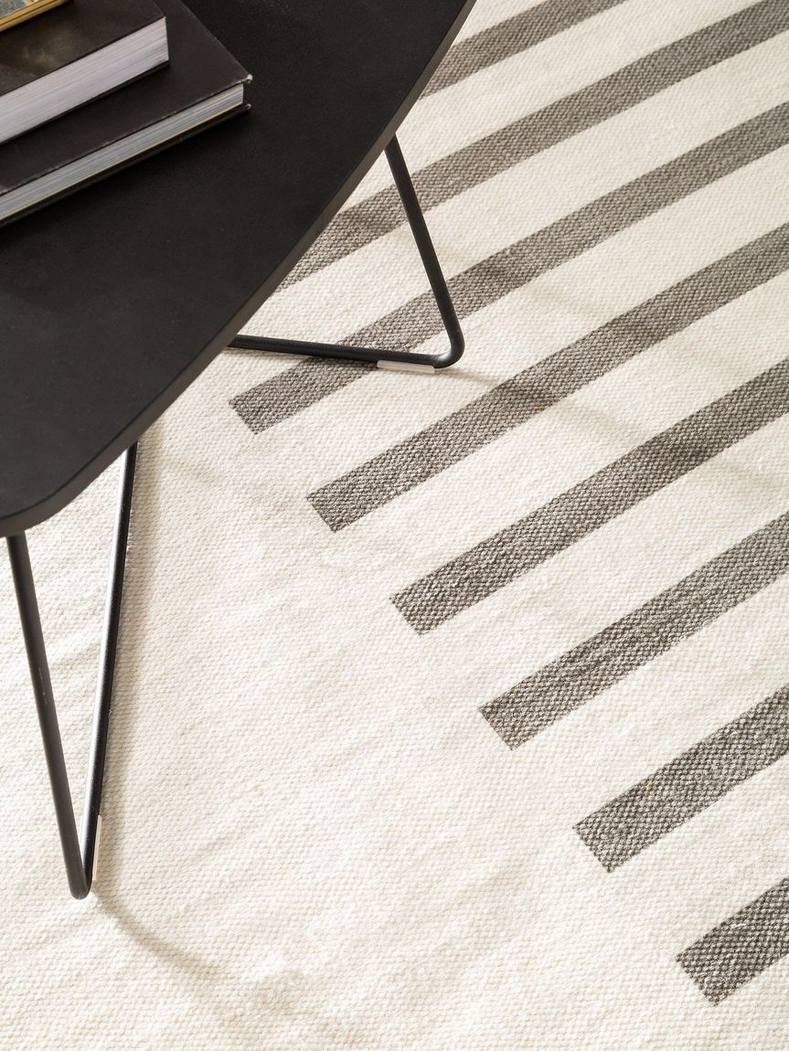Wollteppich Neo Creame / Grau