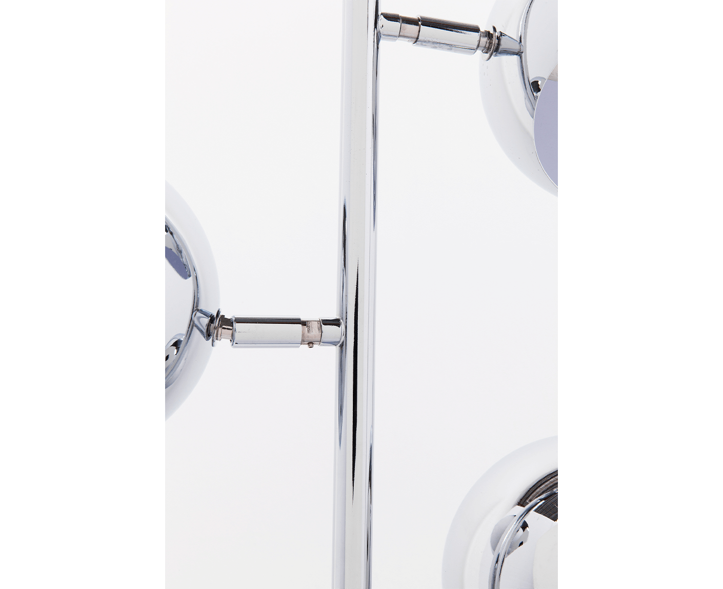 Stehlampe Leselampe Stehleuchte Calotta Chrome 151 cm Silber