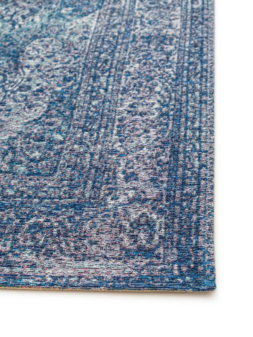 Flachgewebeteppich Aura Blau