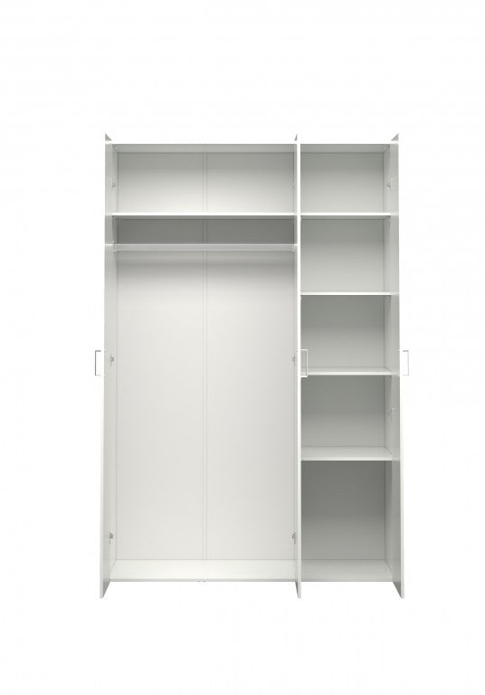 Kleiderschrank SPACE Schrank Türenschrank Weiß