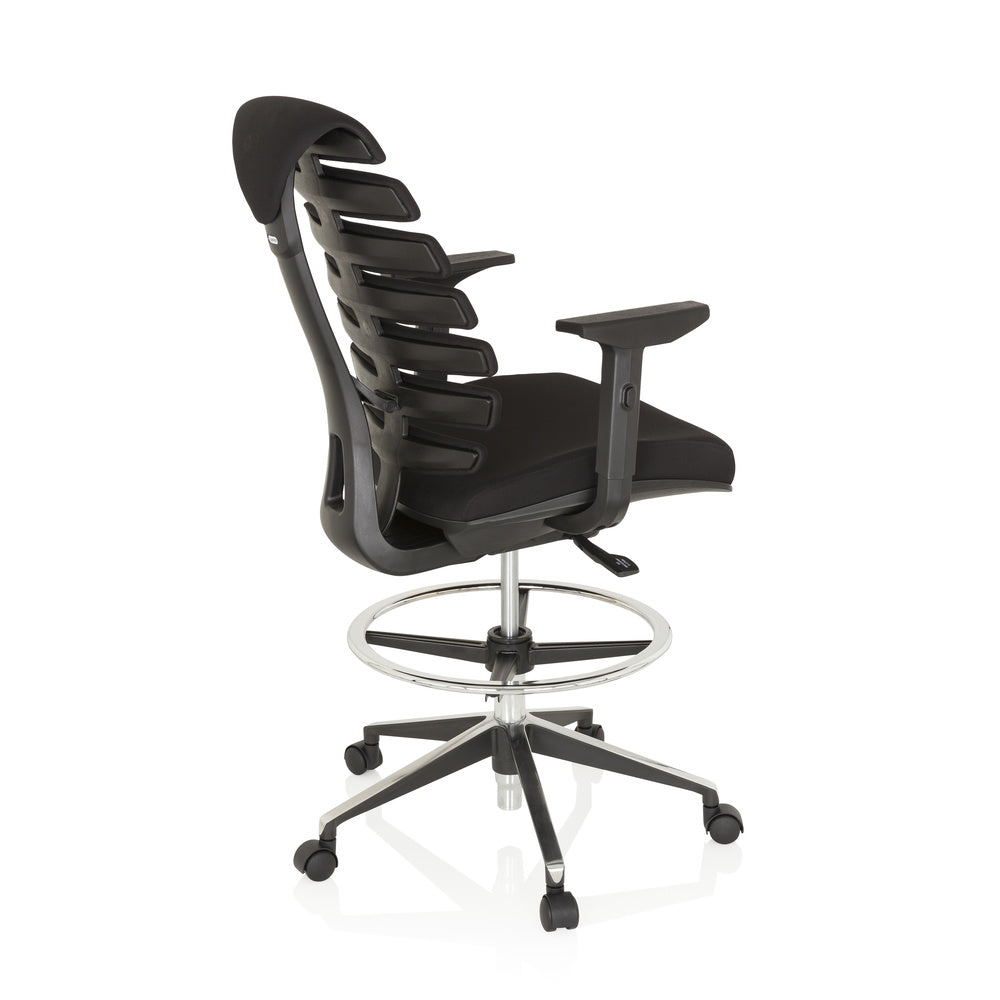 Bürostuhl, drehbar, ERGO LINE II WORK Schwarz