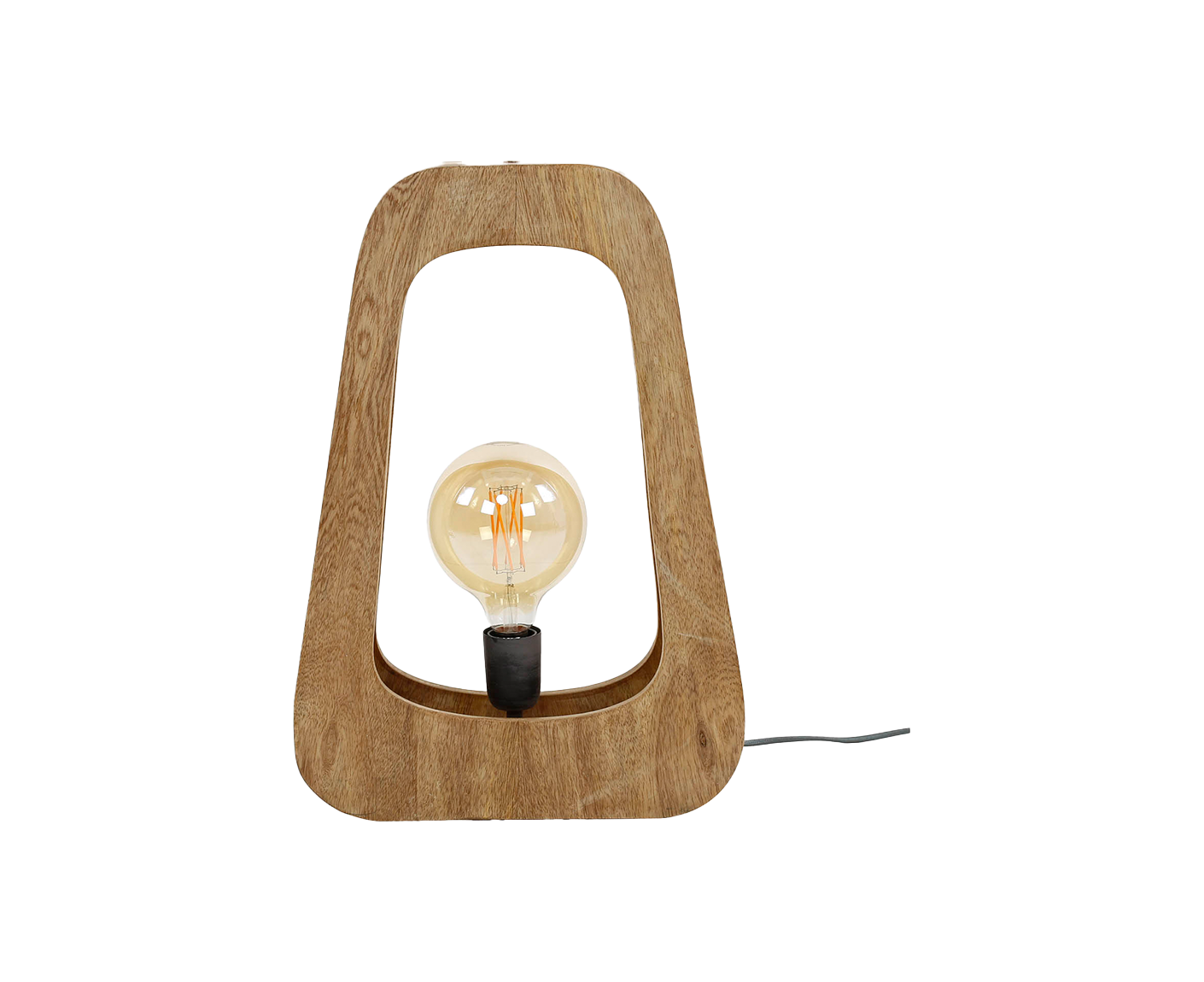 Tischlampe 1L Bray Massivholz Mango Natur