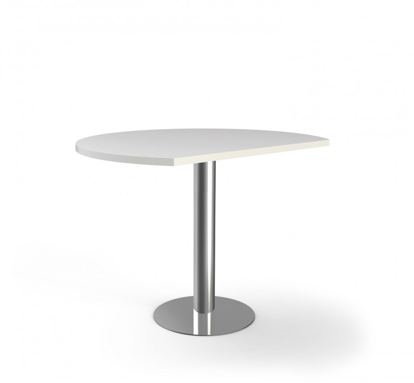 ARTLINE Schreibtisch mit Besprechungstisch 260x80/100 cm Weiß