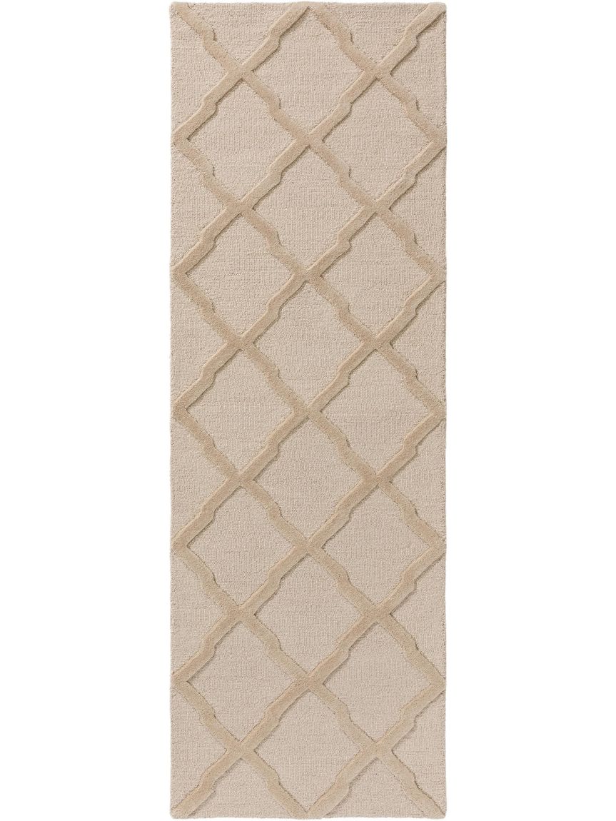 Wollteppich / Läufer Windsor 80x240 cm Creame