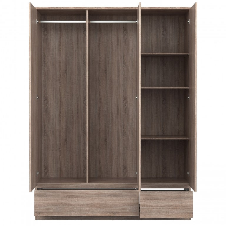 11475 Kleiderschrank NAIA Drehtürenschrank Schrank Trüffel