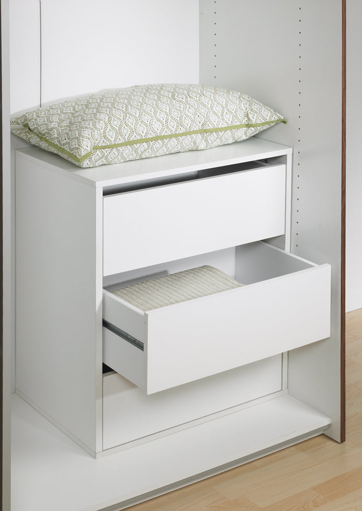 Verona Schiebetürenschrank 182 x 202 cm Weiß / Grau