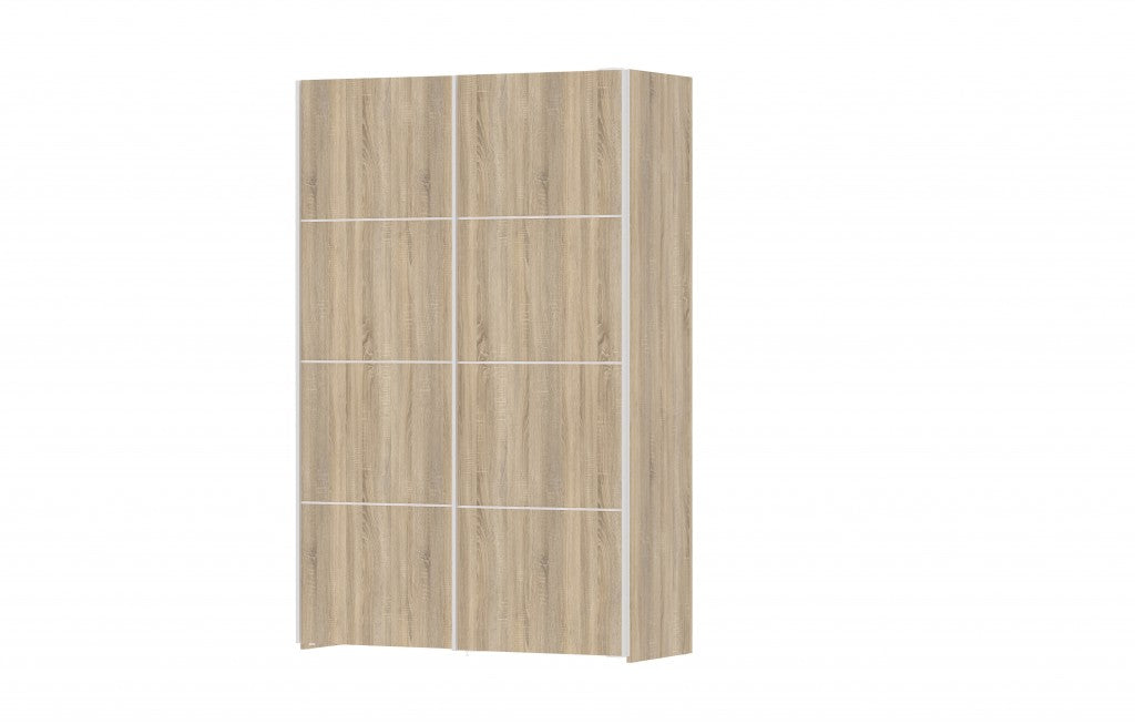 Verona Schiebetürenschrank 122 x 202 cm Eiche Struktur