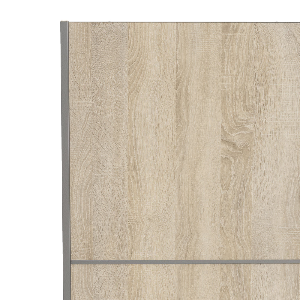 Verona Schiebetürenschrank 122 x 202 cm Eiche Struktur