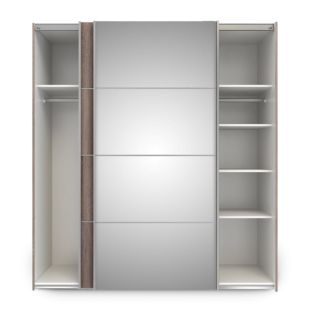Verona Schiebetürenschrank 182 x 202 cm Trüffel