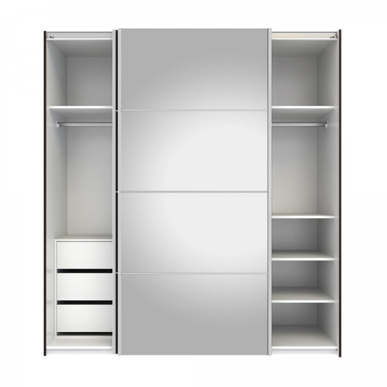 Verona Schiebetürenschrank 182 x 202 cm Kaffee
