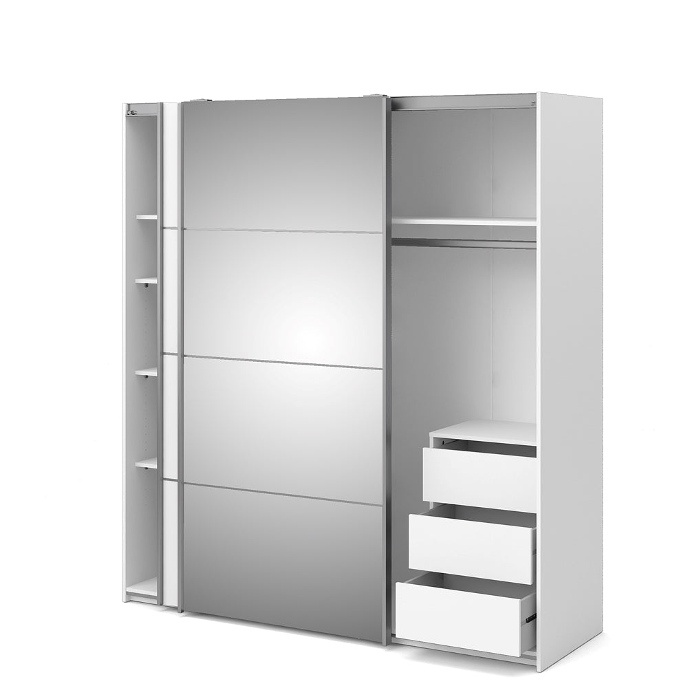 Verona Schiebetürenschrank 182 x 202 cm Weiß