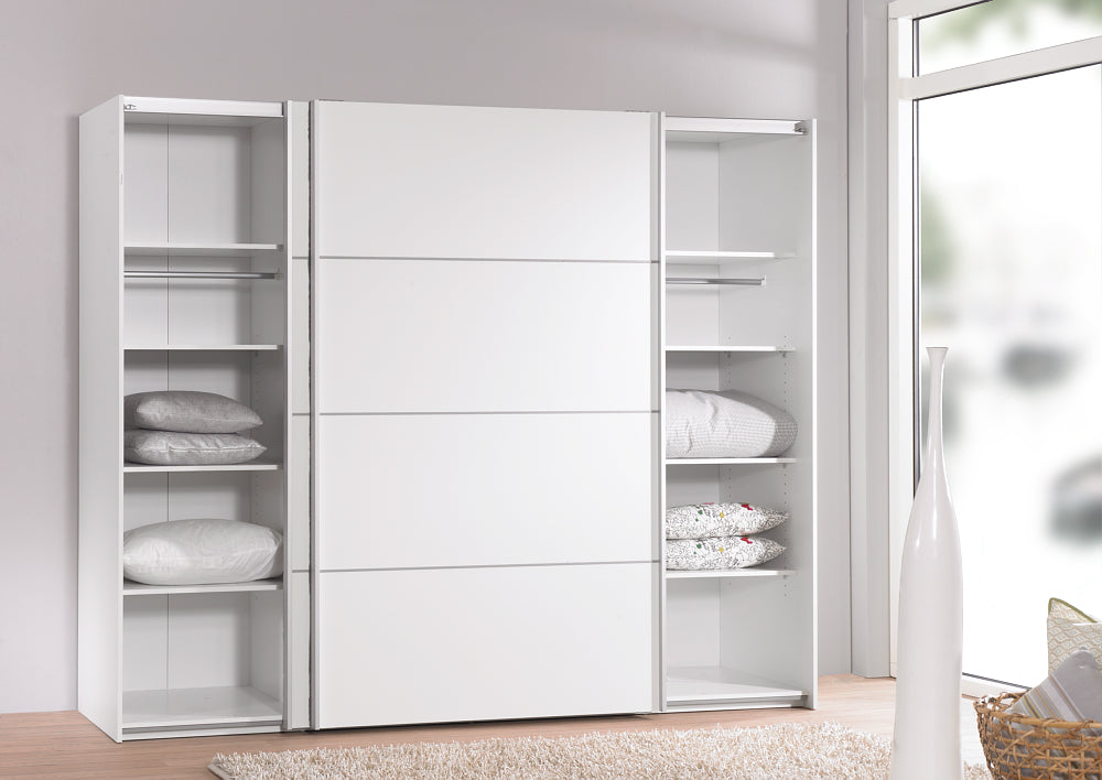 Verona Schiebetürenschrank 242 x 202 cm Weiß