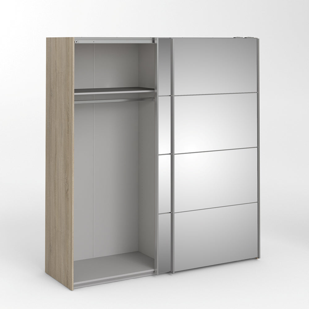 Verona Schiebetürenschrank 182 x 202 cm Eiche Struktur