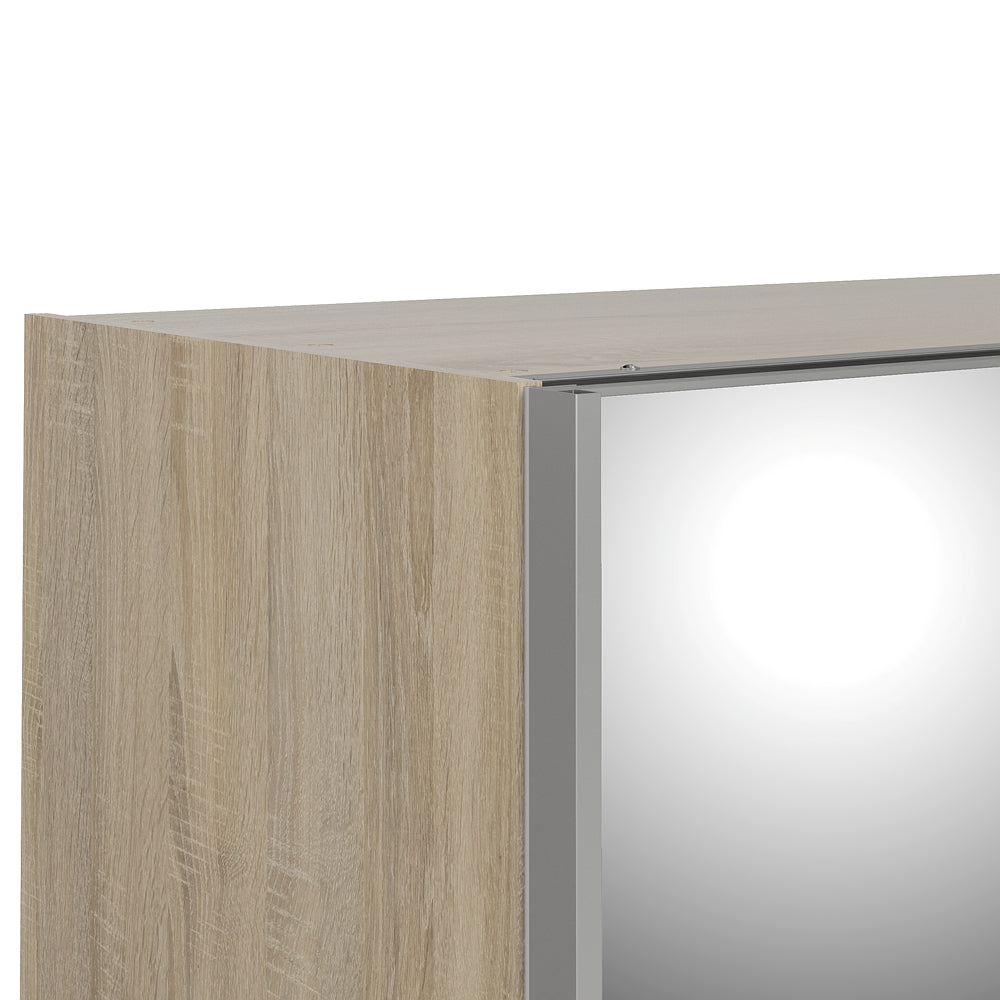 Verona Schiebetürenschrank 182 x 202 cm Eiche Struktur