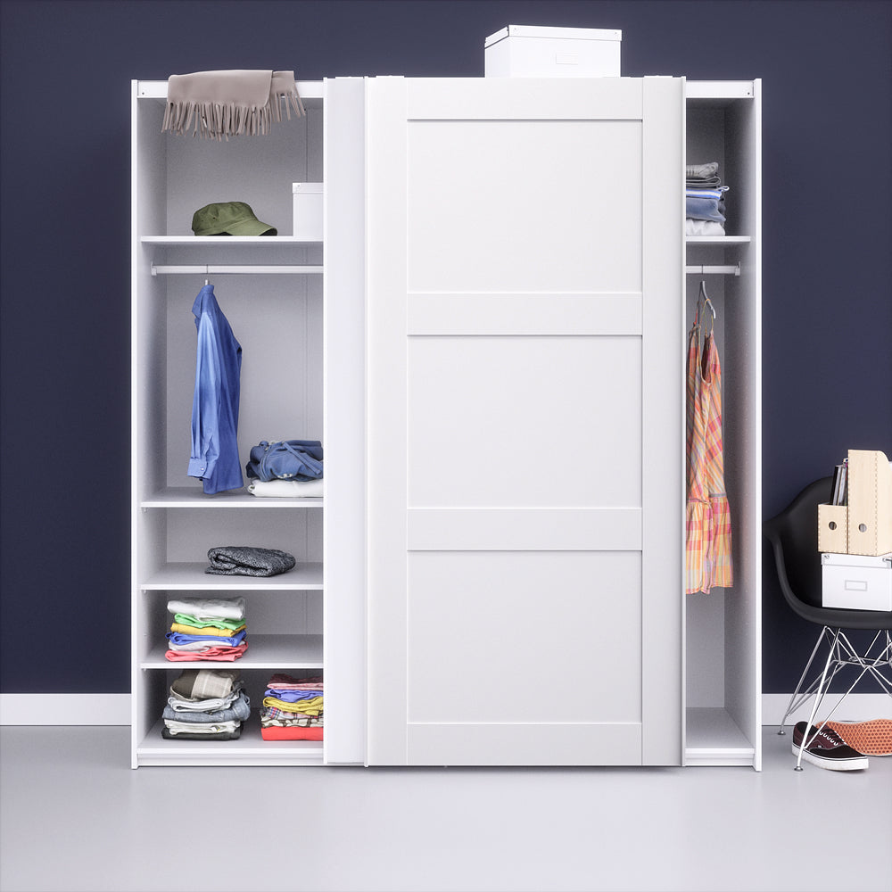 Verona Schiebetürenschrank 182 x 201 cm Weiß
