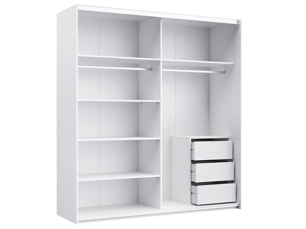 Verona Schiebetürenschrank 182 x 201 cm Weiß