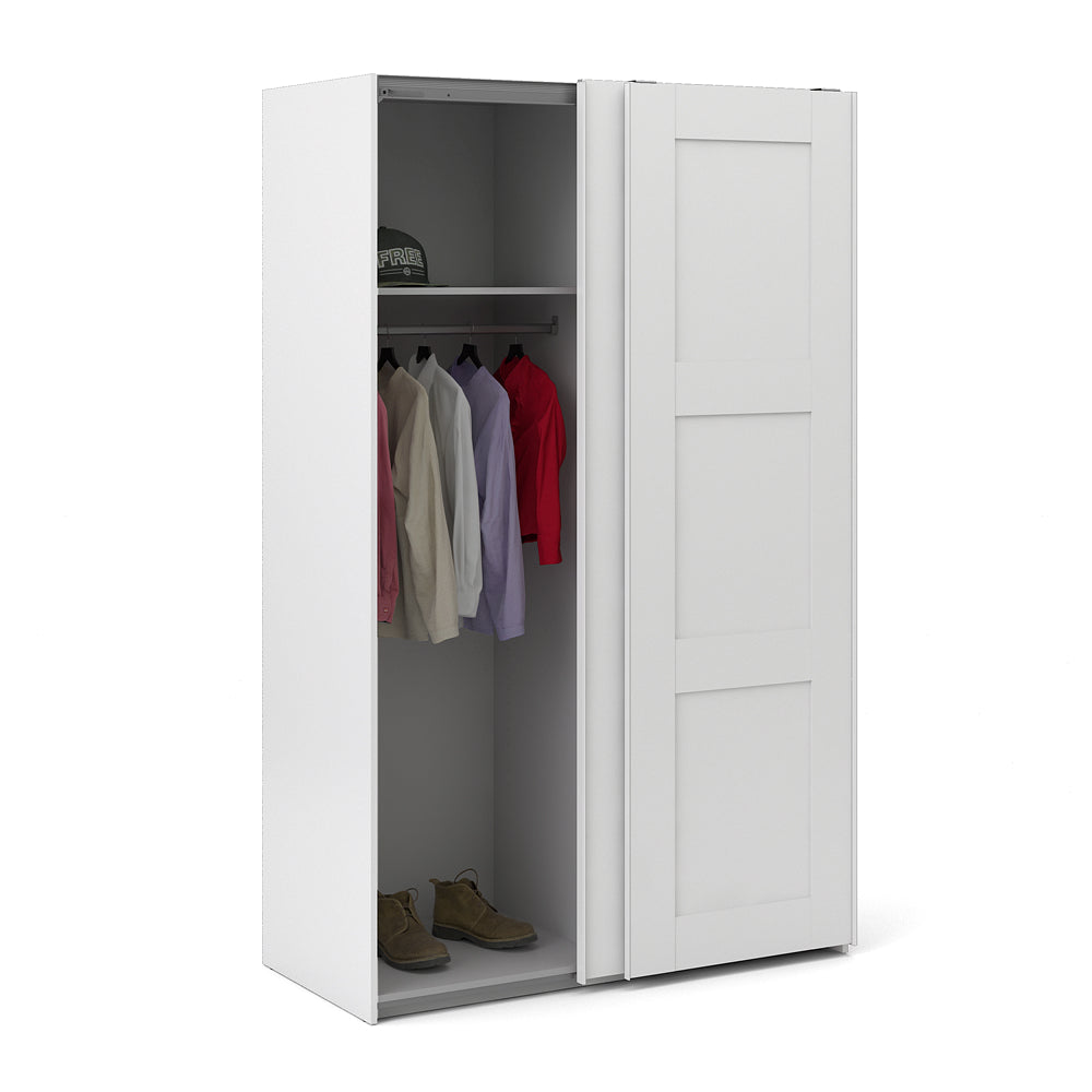 Verona Schiebetürenschrank 122 x 201 cm Weiß