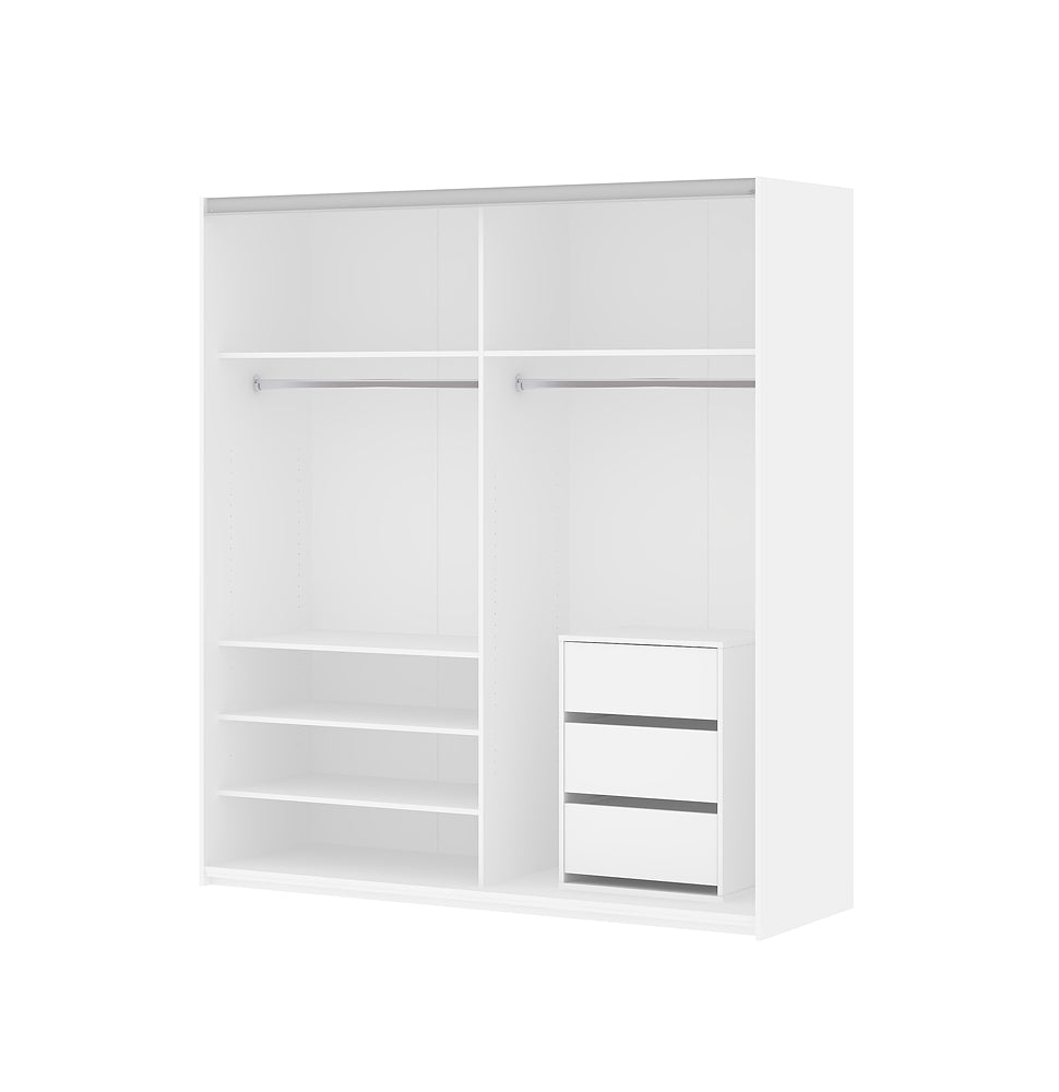 Verona Schiebetürenschrank 182 x 202 cm Weiß