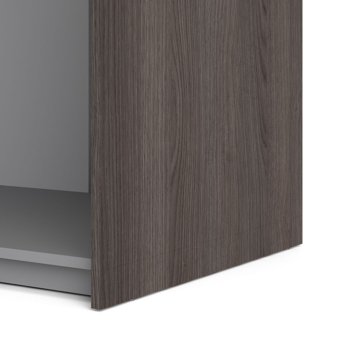 Verona Schiebetürenschrank 182 x 202 cm Eiche Anthrazit / Weiß