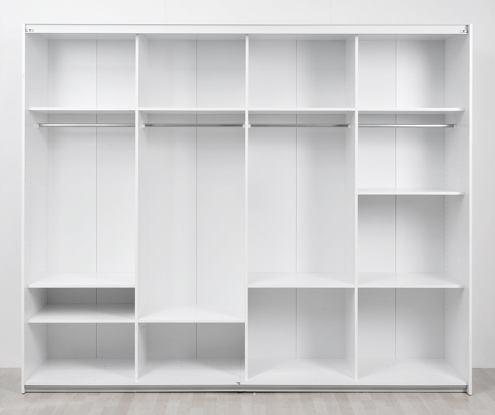 Verona Schiebetürenschrank 242 x 202 cm Weiß