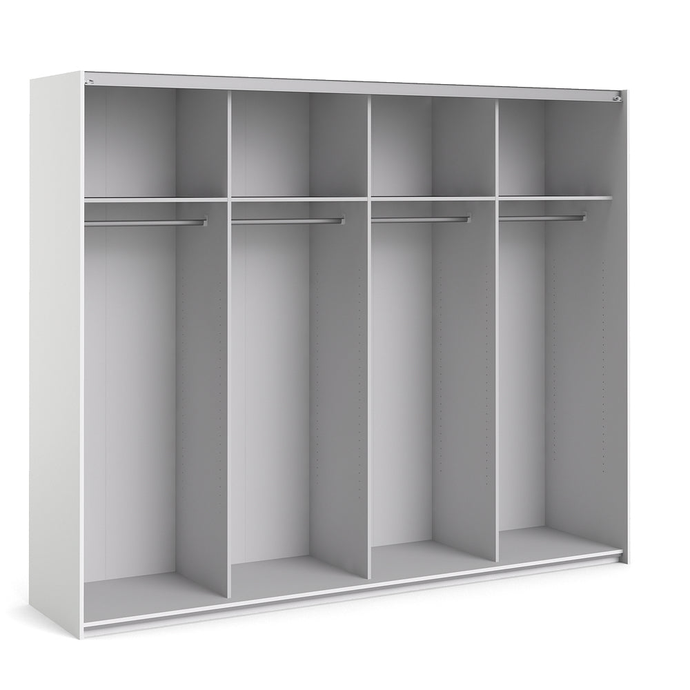 Verona Schiebetürenschrank 243 x 202 cm Weiß
