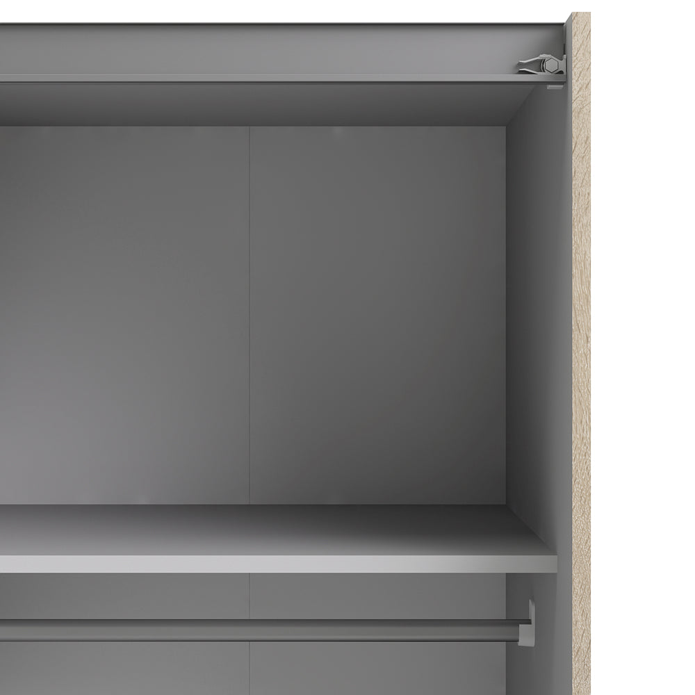 Verona Schiebetürenschrank 243 x 202 cm Eiche Struktur
