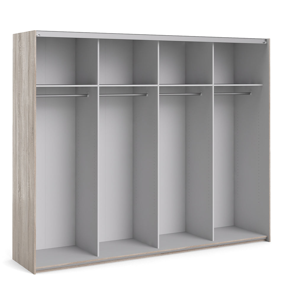 Verona Schiebetürenschrank 243 x 202 cm Trüffel