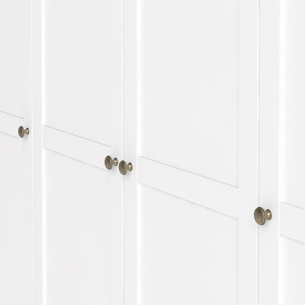 Paris Kleiderschrank 4-türig Weiß