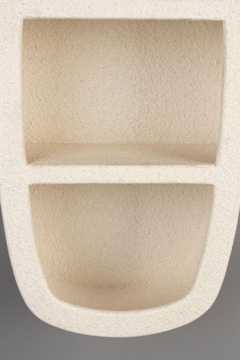Wandregal 2-flächig Veda Beige