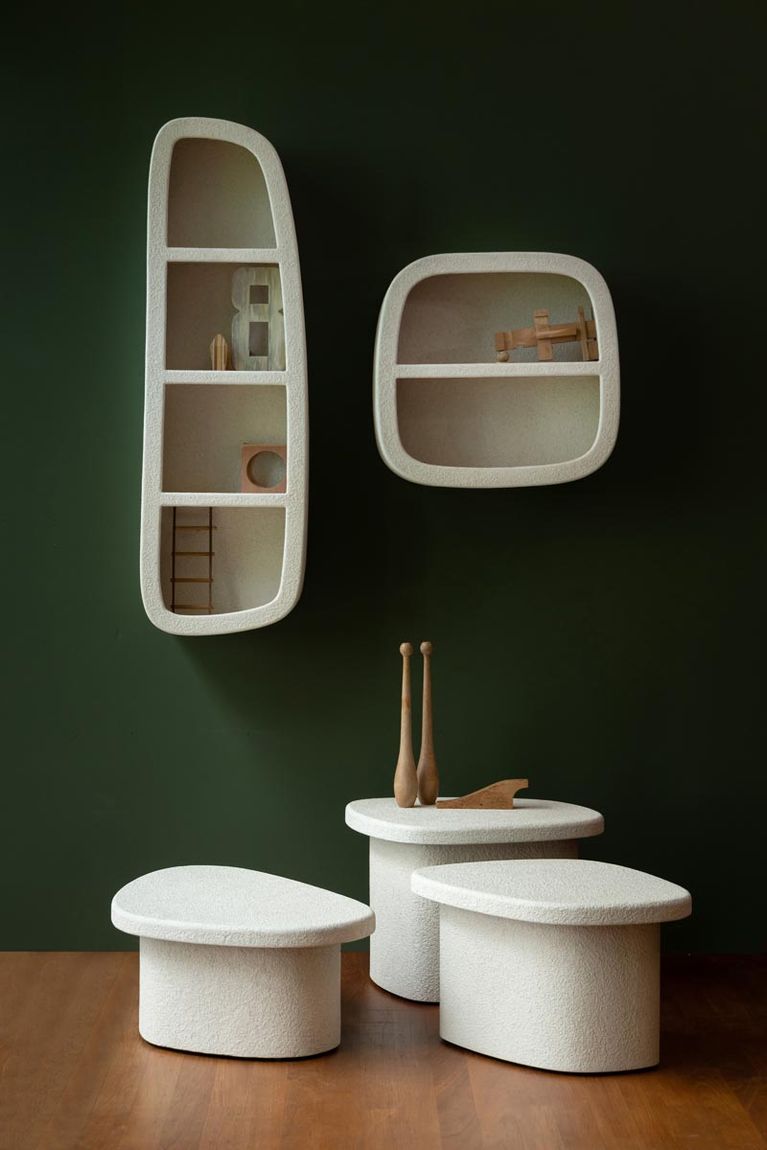 Wandregal Veda S Beige