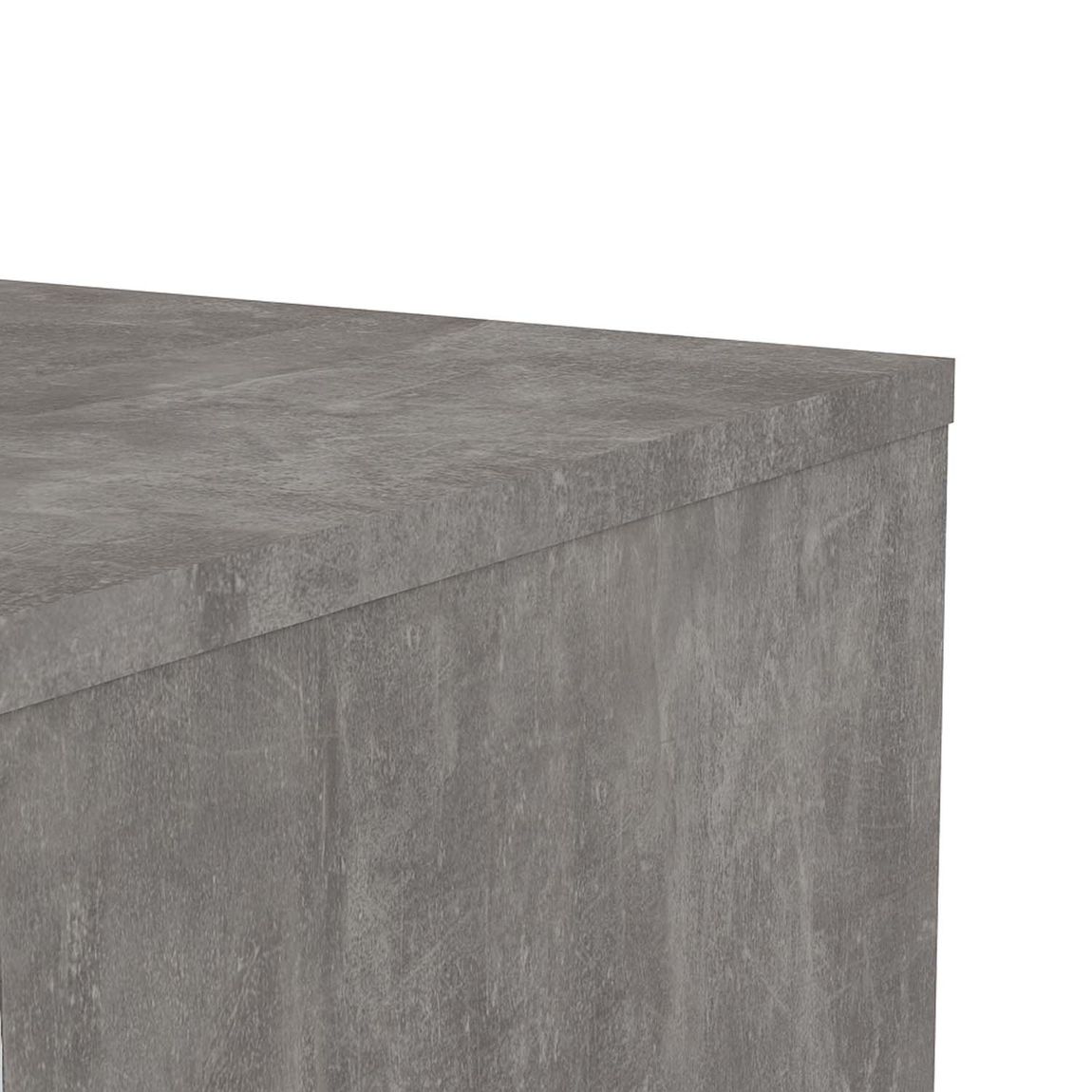 Naia Kommode Beton / Weiß Hochglanz