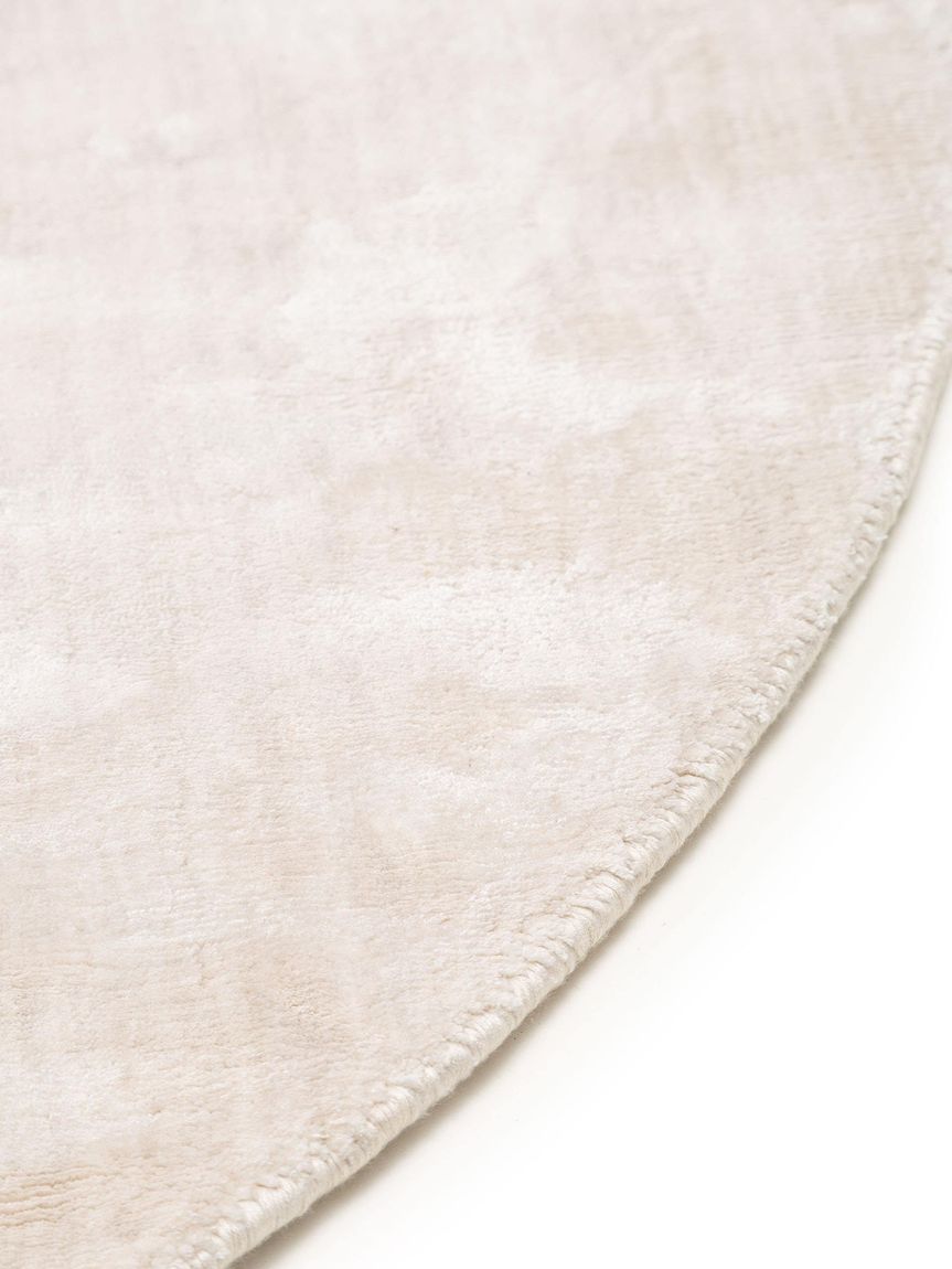 Viskoseteppich oval Nela 150x230 cm Elfenbein