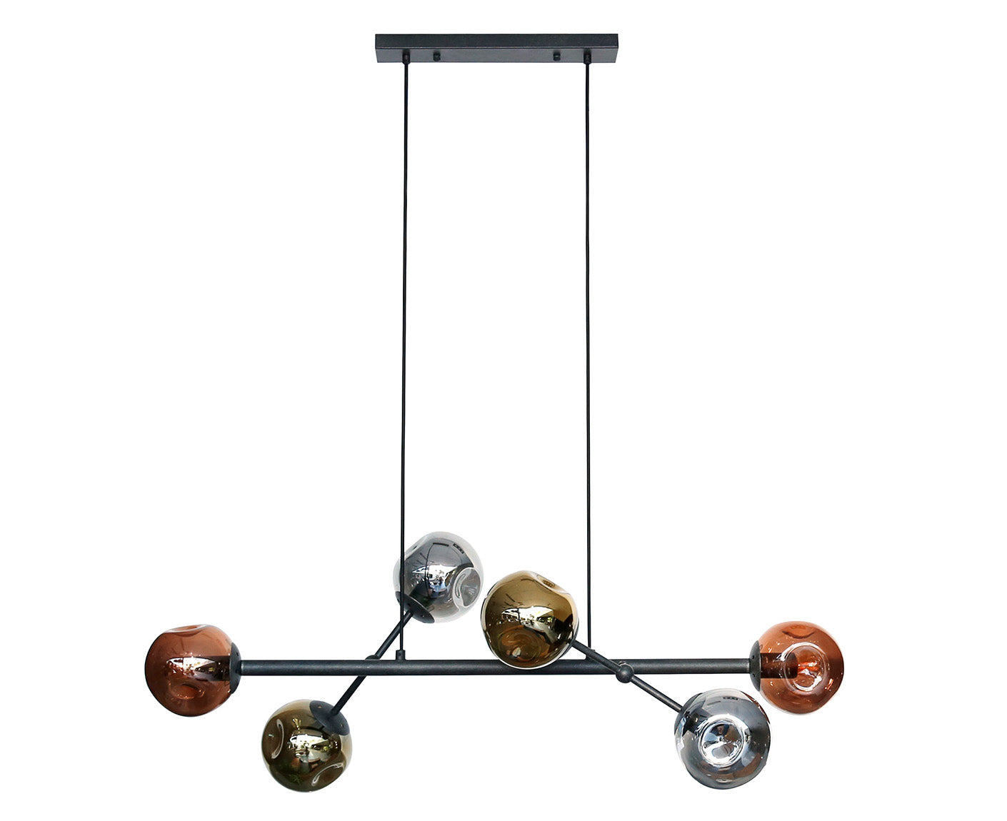 Hängelampe 6L Molecule Mix, Artic Schwarz