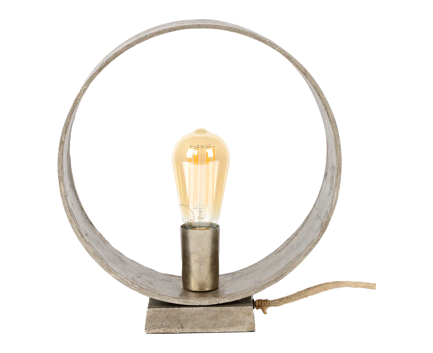 Tischleuchte Loop / Antik Nickel