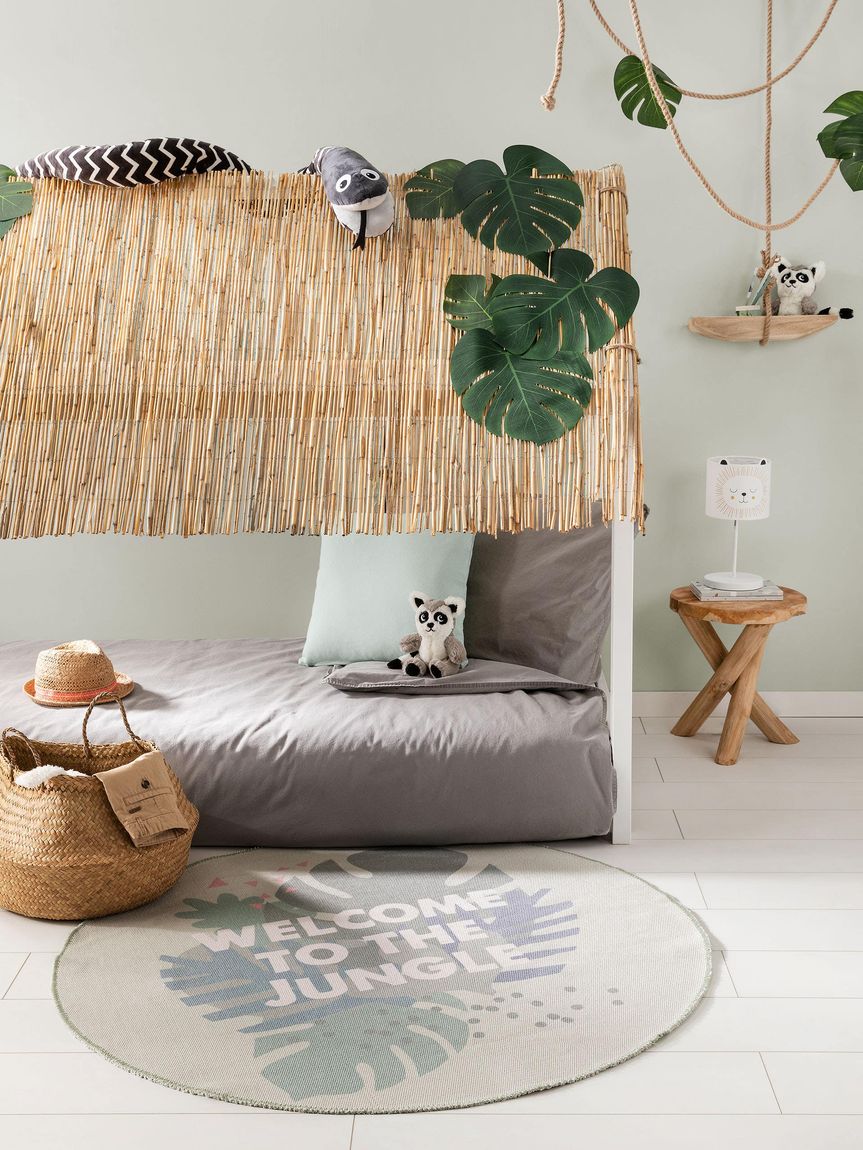 Kinderteppich Bali Ø 120 cm rund Grün