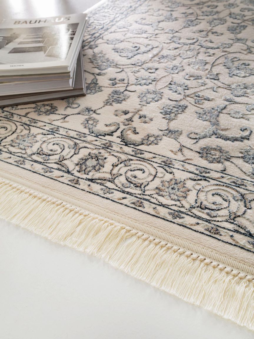 Teppich Läufer Nain Beige / Blau