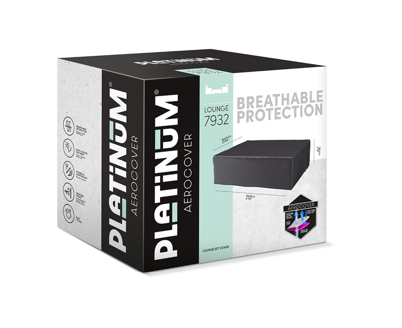 Platinum AEROCOVER Lounge-Sets Quadratisch/Rechteckig Abdeckhaube