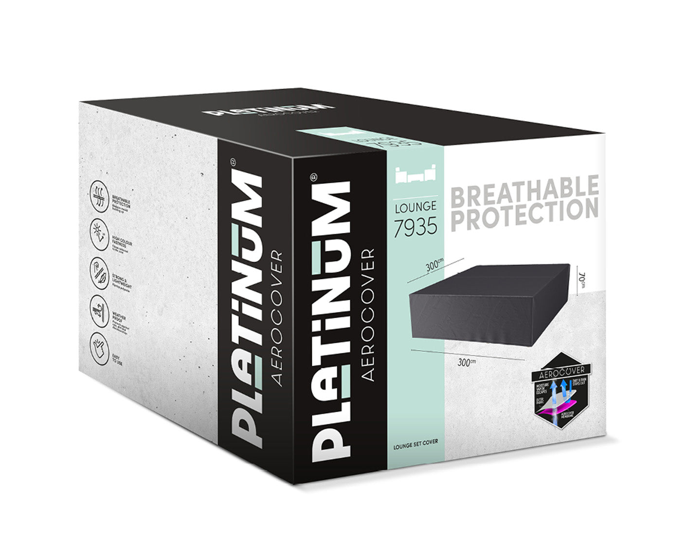 Platinum AEROCOVER Lounge-Sets Quadratisch/Rechteckig Abdeckhaube
