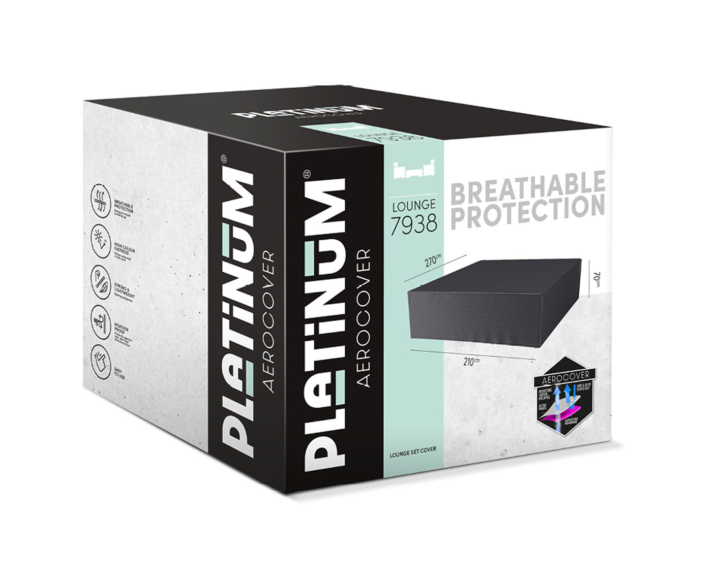 Platinum AEROCOVER Lounge-Sets Quadratisch/Rechteckig Abdeckhaube