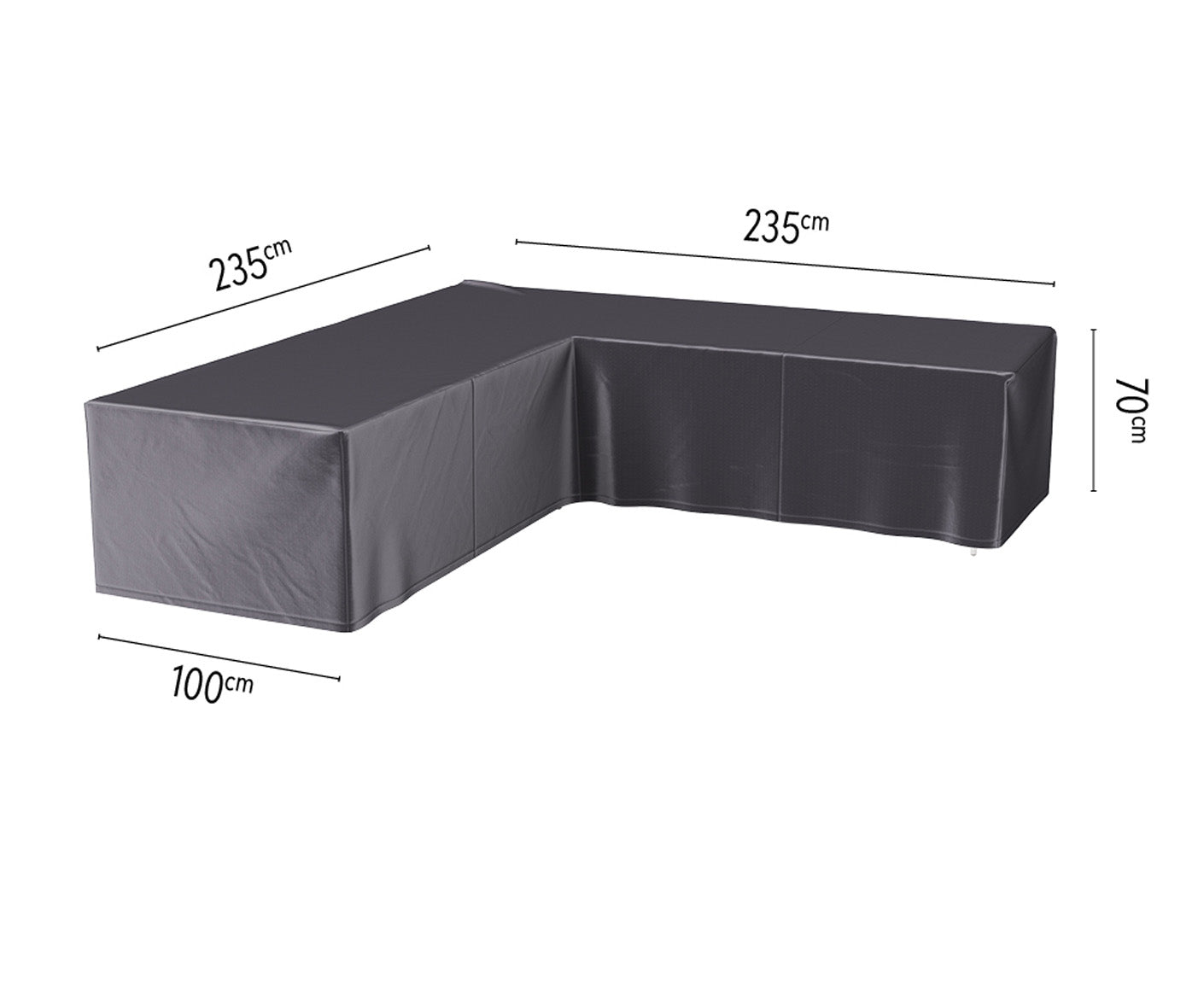 Platinum AEROCOVER Lounge L-Form Abdeckhaube